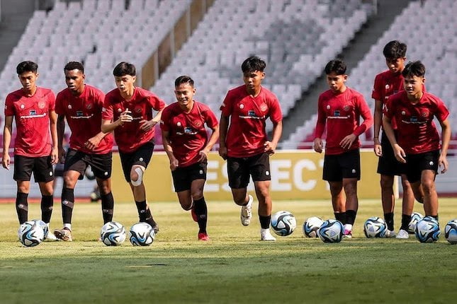 Pemain Timnas U17 menjalani pemusatan latihan. (Foto: bola.net)