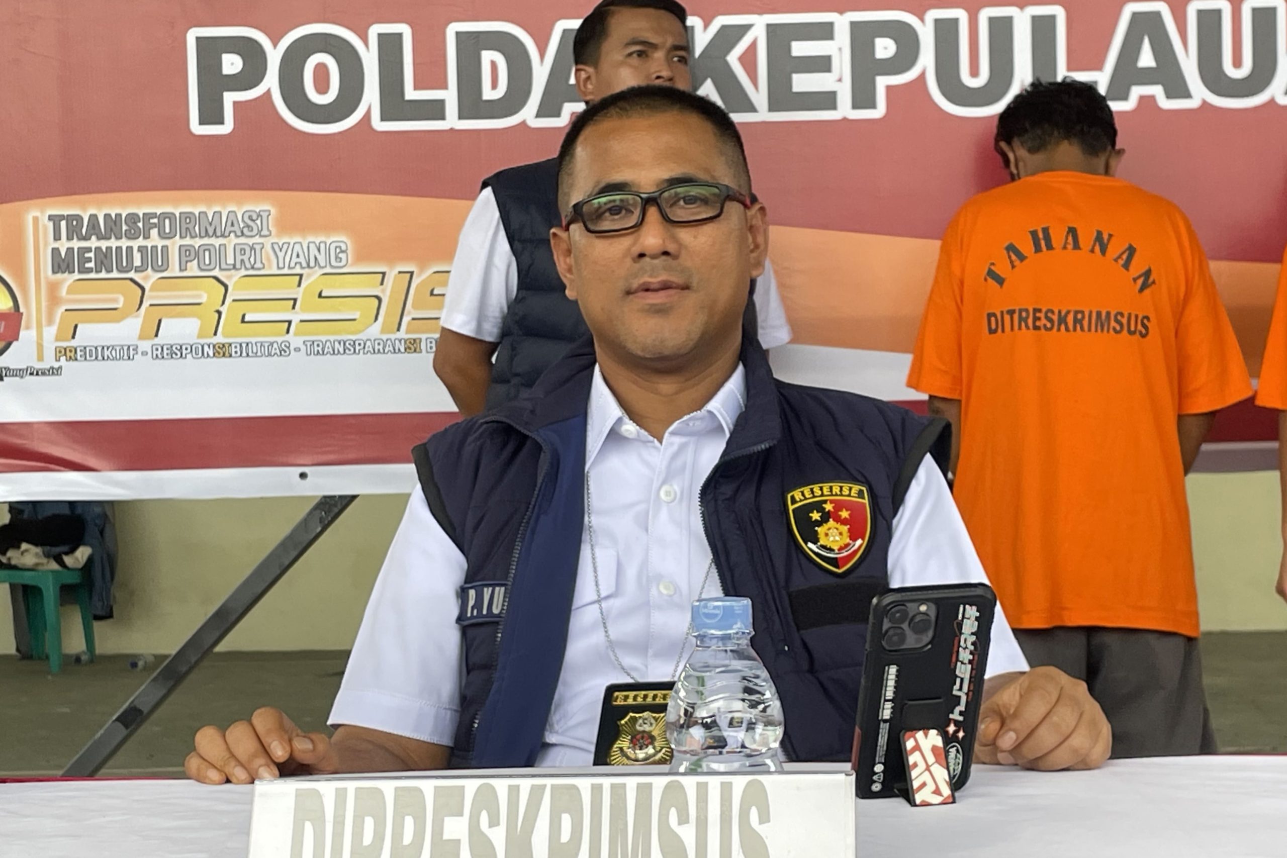 Direktur Ditreskrimsus Polda Kepri, Kombes Pol Putu Yudha Prawira (Meutiaranews)