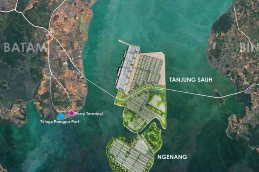 Denah pembangunan KEK Tanjung Sauh, Kota Batam (Panbil Group)