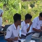 Viral Belasan Siswa SMP di Sumbar Ujian TKA di Atas Bukit, Duduk Lesehan Beralaskan Terpal