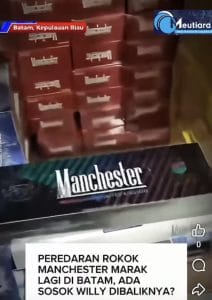 Bea Cukai Kecolongan atau Tutup Mata? Serbuan Rokok Manchester Guncang Batam Lagi