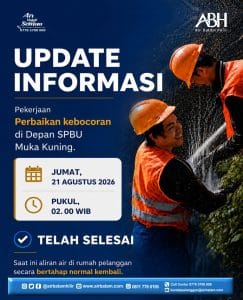 Pipa DCIP 800 mm Bocor, Air Batam Hilir Siapkan Mobil Tangki untuk Pelanggan