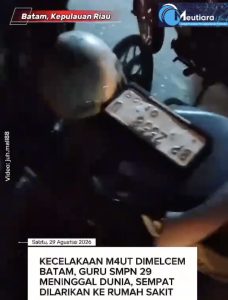 Guru SMPN 29 Batam Tewas Setelah Tabrakan di Kawasan Melcem Batam
