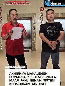 Manajemen Hotel Formosa Residence Minta Maaf kepada Tamu, Siap Evaluasi Pelayanan dan Keselamatan